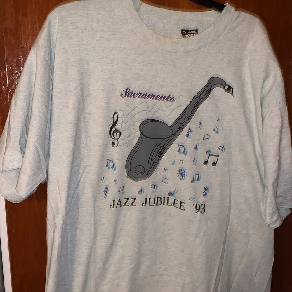 Best Fruit Of The Loom Vintage Sacramento Jazz Jubilee 93 T-Shirt
